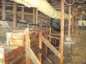 basement retaining wall installation