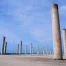 concrete-pillars-against-a-clear-blue-sky-in-an-open
